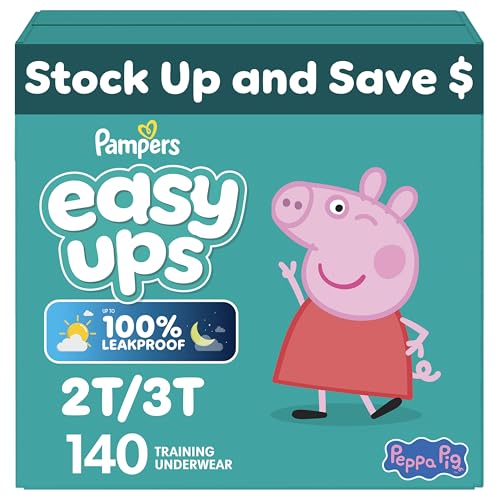 Pampers Training Pants - Easy Ups Girls & Boys - Size 2T-3T, 140 Count, My Little Pony Potty Underwear (Packaging May Vary)