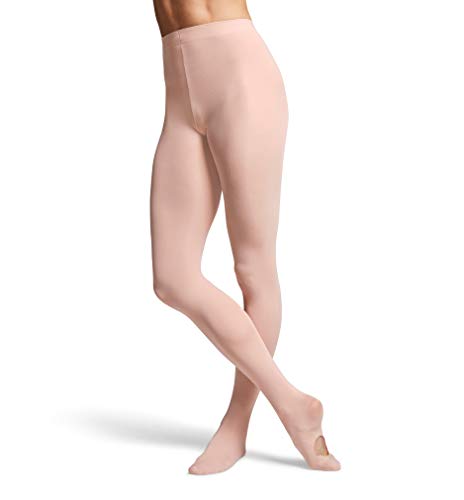 Bloch womens Ladies contoursoft adaptatoe tights, Pink, Small-Medium