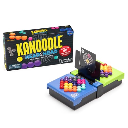 Educational Insights Kanoodle Head-to-Head - 3D Brain Teaser Puzzles for Kids, Spatial Puzzle Games for Adults, Teens an