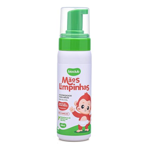Higienizador de Mãos Infantil Sem Álcool - Limpador Mãos Natural Vegano, Produto de Cuidado Bebê Vegano, Limpeza Criança...