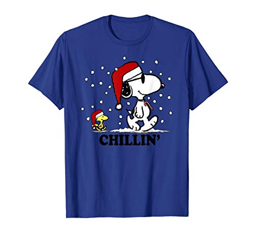 Peanuts Holiday Snoopy Snowfall Chillin' Short Sleeve T-Shirt