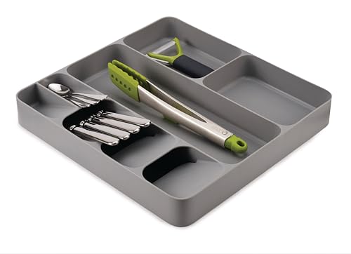 Joseph Joseph DrawerStore Organizer für Besteck, Utensilien und Gadgets, Aufbewahrung in der Küchenschublade, Grau
