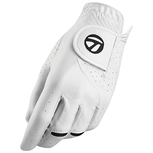 TaylorMade Golf STRATUS TECH WOMEN'S GLOVE (WHITE, LEFT HAND, SMALL), WHITE(SMALL, WORN ON LEFT HAND)