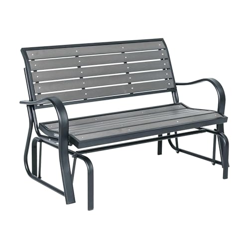 Lifetime 60055 Glider Bench Patio Option Inexpensive buy that works well as long as it's protected.
