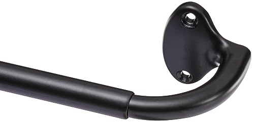 Amazon Basics Easy to Install Adjustable Room Darkening Blackout Curtain Rod - Wraps Around, Blocks Light, for Heavy Cur