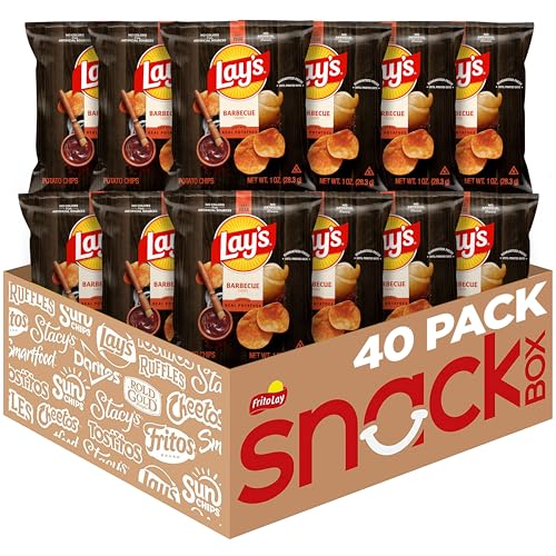 Lay's Barbecue Flavored Potato Chips, 40 Count