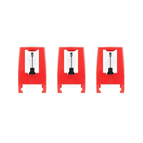 Victrola 3 Pack Turntable Replacement Needles for Victrola Portable Suitcase Record Player