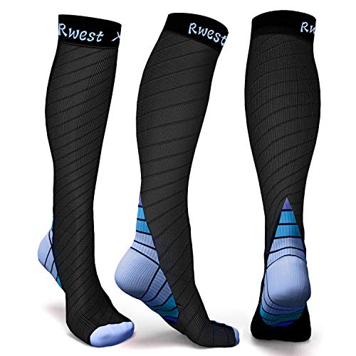 (-37%) Rwest X Kompressionsstrümpfe für Damen und Herren, Kompressionsstrümpfe für Sport, Fitness, Laufen, Wandern, Reisen, Radfahren