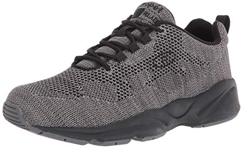 Propét Men's Stability Fly, Dk Grey/Lt Grey, 12 XX-Wide US