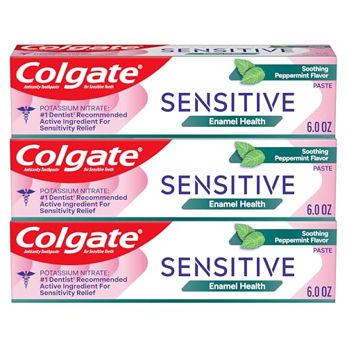 Colgate Sensitive Toothpaste with Whitening, Prevent and Repair, 6 Ounce, 3 Pack