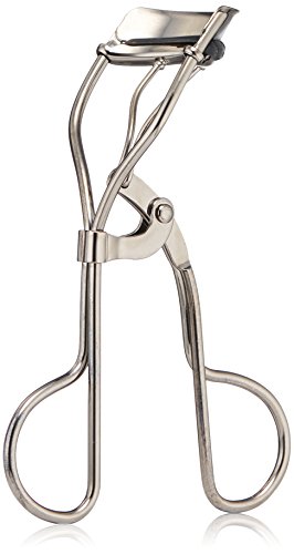 JAPONESQUE Extreme Lash Curler - Scissor Comfort Handle, Deep Curl, Keeps Lashes Curled for 8 Hours, High Arch Design, for Natural or False Lashes, Includes 1 Refill Pad (Gunmetal)