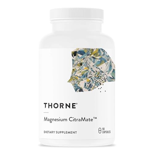 THORNE - Magnesium CitraMate - Magnesium Supplement with Citrate-Malate - Supports Heart, Skeletal Muscles, Cardiac, Lung Function & Bone Density* - Gluten, Dairy & Soy-Free - 90 Servings