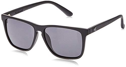 Knockaround Fast Lanes Polarized Sunglasses for Men & Women - Impact Resistant Lenses & Full UV400 Protection, All Black Frames on Black Lenses