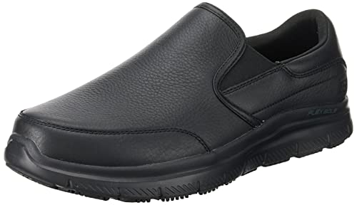 (-38%) Skechers Herren Flex Advantage Sr Bronwood Trainers, Black Leather, 47.5 EU