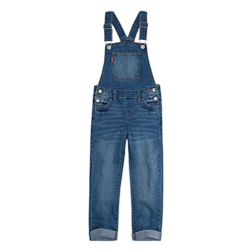 Levi's Girls' Big Denim Overall, West Lake, 7