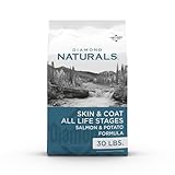 Diamond Naturals Skin & Coat Real Salmon and Potato Recipe Dry Dog Food with Quality Protein, Omega Fatty Acids, Probiotics and Essential Nutrients to Promote Healthy Skin and Coat 30lb