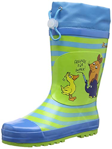 (-28%) Playshoes Kinder Gummistiefel aus Naturkautschuk, trendige Unisex Regenstiefel mit Reflektoren, Die Maus Freunde, 30/31 EU
