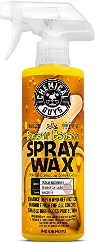 Chemical Guys WAC21516 Blazin' Banana Spray Wax, Natural Carnauba Gloss, Safe for Cars, Trucks, SUVs, RVs & More, 16 fl oz