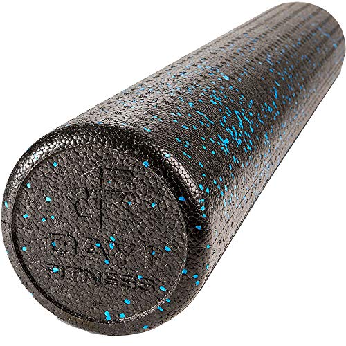 Day 1 Fitness High Density Foam Roller – Deep Tissue Muscle Massage &amp; Myofascial Release for Recovery, Physical Th
