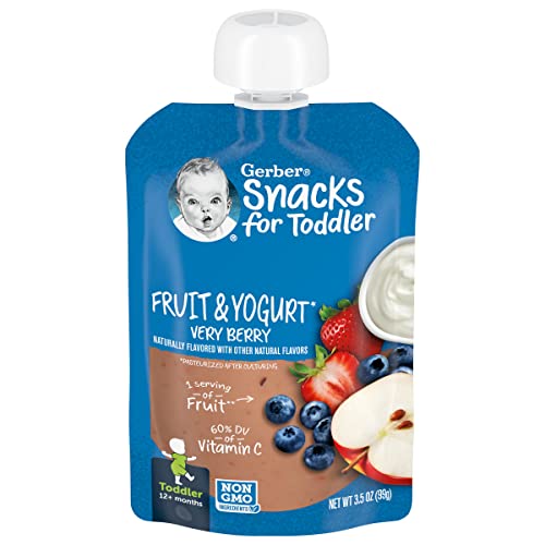 Gerber Toddler Pouches Fruit Yogurt Very Berry