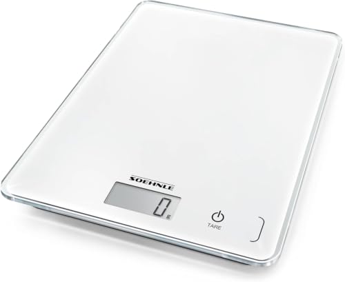 (-26%) Soehnle Küchenwaage Page Compact 300 weiß, digitale Küchenwaage bis zu 5 kg Tragkraft, Waage mit leicht ablesbarer LCD-Anzeige, Digitalwaage mit Zuwiegefunktion