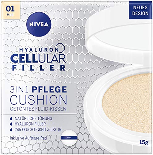 (-25%) NIVEA 3in1 Anti-Age Pflege Kissen für natürliche Tönung und Feuchtigkeit, Für Helle Hauttypen, 15 ml