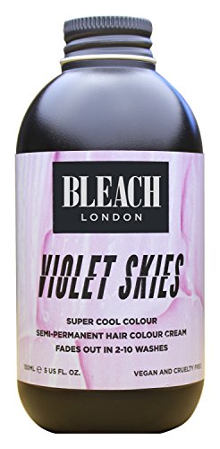 Bleach London Violet Skies Colour - Pastel Soft Lilac Hair Dye - Vegan & PETA-Approved Semi-Permanent Direct Dye - 150 ml