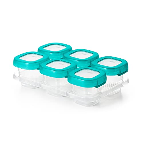 OXO Tot individual 2-ounce Baby Blocks storage containers with push-on lids