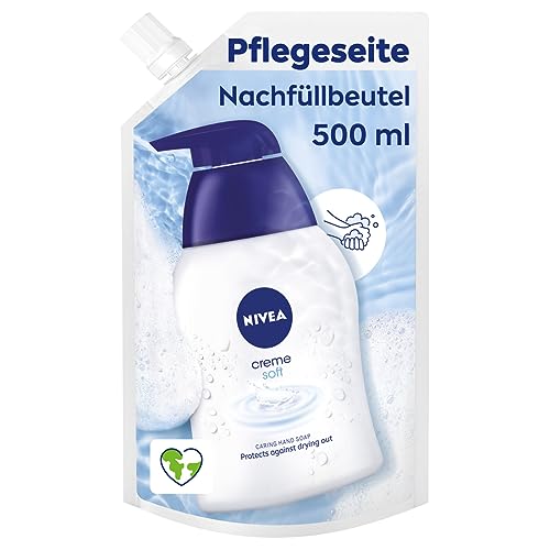 (-15%) NIVEA Creme Soft Pflegeseife Nachfüllbeutel (500 ml), pflegende Handseife mit Mandel-Öl, mild duftende Flüssigseife zur sanften und hygienischen Reinigung