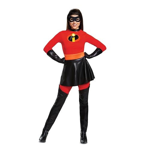 Disguise womens Mrs. Incredible Skirted Deluxe Adult Sized Costumes, Red, Medium US