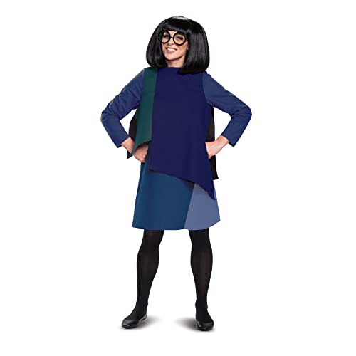 Disguise Women's Edna Deluxe Adult Costume, Blue, S (4-6)