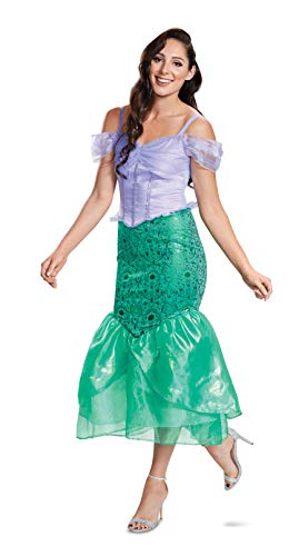 Disney The Little Mermaid Ariel Costume, Official Dress Outfit for Women, Adult Size XL (18-20)