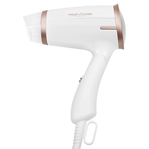 (-50%) ProfiCare® Haartrockner klappbar | Hair Dryer 1400W | platzsparend mit Klappgriff | kompakter Airstyler | 2 Stufen | Kaltstufe für Style-Fix | Überhitzungsschutz | PC-HT 3009 champagner