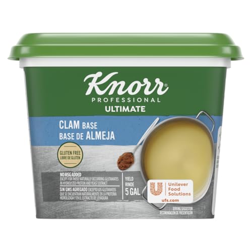 Knorr Professional Ultimate Clam Paste Base Gluten Free, No Artificial Flavors or Preservatives, No MSG added, Colors from Natural Sources, 1 Pound (Pack of 6)