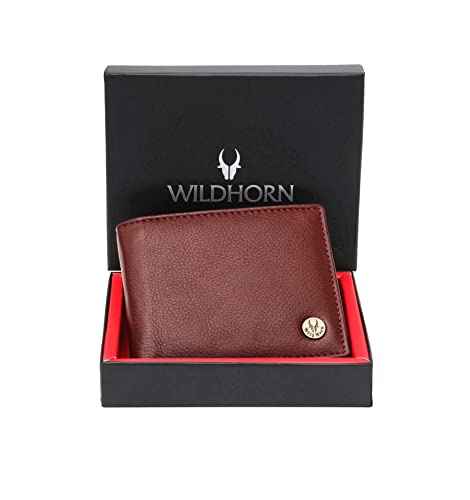 Genuine Leather Wallet for Men | Slim Bifold Wallet with RFID Blocking | Multiple Card Slots & Coin Pocket | Premium Leather Mens Wallet