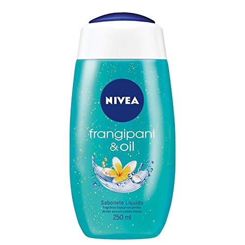 NIVEA Sabonete Líquido Frangipani & Oil 250ml, Limpeza Corporal, Pele ​Macia, Óleos e Vitaminas, Equilíbrio com o pH, Se...