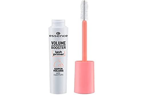 essence | Volume Booster Lash Primer Mascara | Infused with Mango Butter and Acai Oil for Nurtured Lashes | Conditioning Mascara Primer | White | Vegan | Paraben & Cruelty Free (Pack of 1)