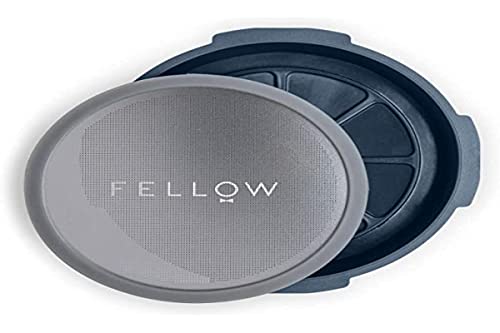 Fellow Prismo AeroPress Filter Cap for Espresso-Style Coffee and Cold Brew, No-Drip Seal, Pressure Actuated Valve, Reusable Stainless Steel Mesh