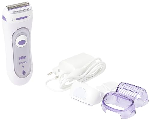 Braun Silk-epil 5-560 3-In-1 Kabelloser Elektrischer Rasierer, Trimmer- und Peeling-System, lila