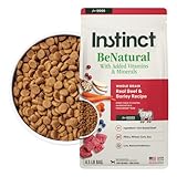 Instinct BeNatural, Natural Dry Dog Food, Raw Coated Kibble, Whole Grain - Real Beef & Barley, 4.5 lb. Bag