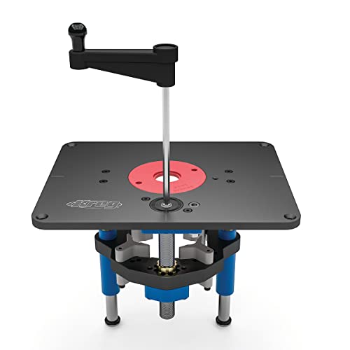 Kreg PRS5000 Precision Router Lift - Router Table Lift System - Durable Router Plate Insert - Router Table Plate Insert - For Quick, Accurate, Reliable & Repeatable Setups