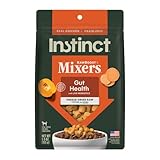 Instinct RawBoost Functional Mixers, Freeze Dried Dog Food Topper, Grain-Free, Real Chicken - Gut Health, 5.5 oz. Bag