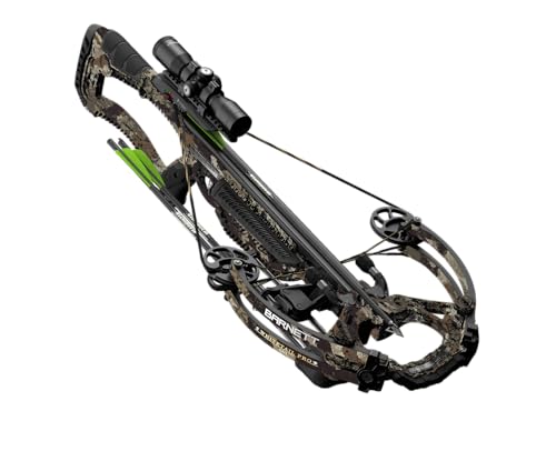 Barnett Whitetail Pro STR Crossbow, with 4x32mm Illuminated Scope, 2 Arrows, Lightweight Quiver, without Crank Device