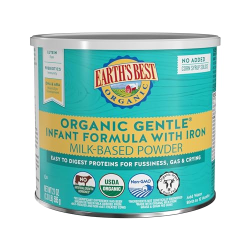 Earth's Best Organic Gentle Infant Formula 21oz