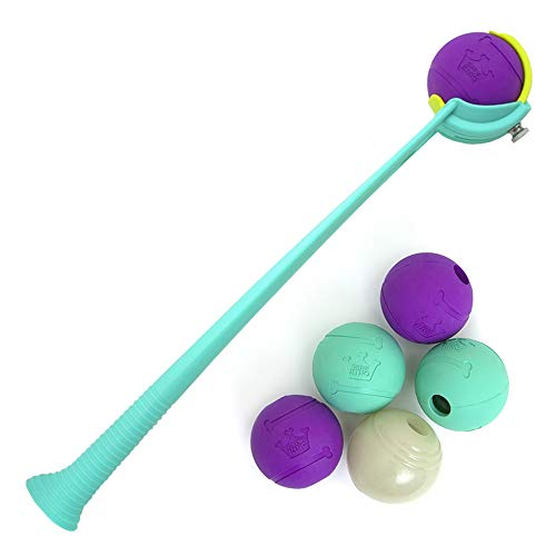 Chew King Ball Launcher An adjustable launcher that comes with several balls,