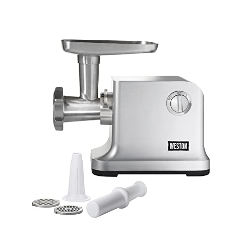 Weston Electric Meat Grinder & Sausage Stuffer, #12 750 Watt, 1 HP Motor