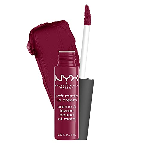 NYX Professional Makeup Soft Matte Lip Cream with Creamy Whipped Texture & Matte Finish, Highly Pigmented Colour, Long Lasting, Vegan Formula, Shade: Copenhagen