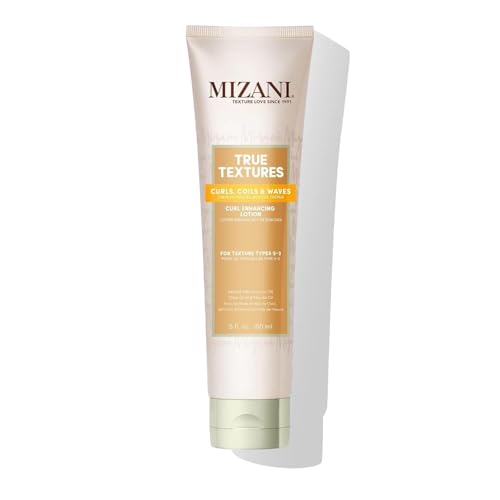 Mizani True Textures Curl Enhancing Leave In Conditioner - Moisturizing Curl Cream, Smooths and Adds Hair Shine, With Coconut Oil, For Natural & Curly Hair