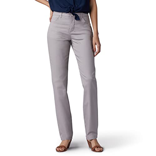 Lee Women’s Instantly Slims Classic Relaxed Fit Monroe Straight Leg Jean, Palisade, 12