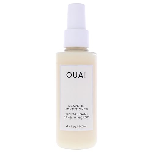 OUAI Leave In Conditioner & Heat Protectant for Hair - Prep Hair for Styling or Use as Detangling Spray to Fight Frizz & Flyaways - No Parabens, Sulfates or Phthalates (4.7 oz)